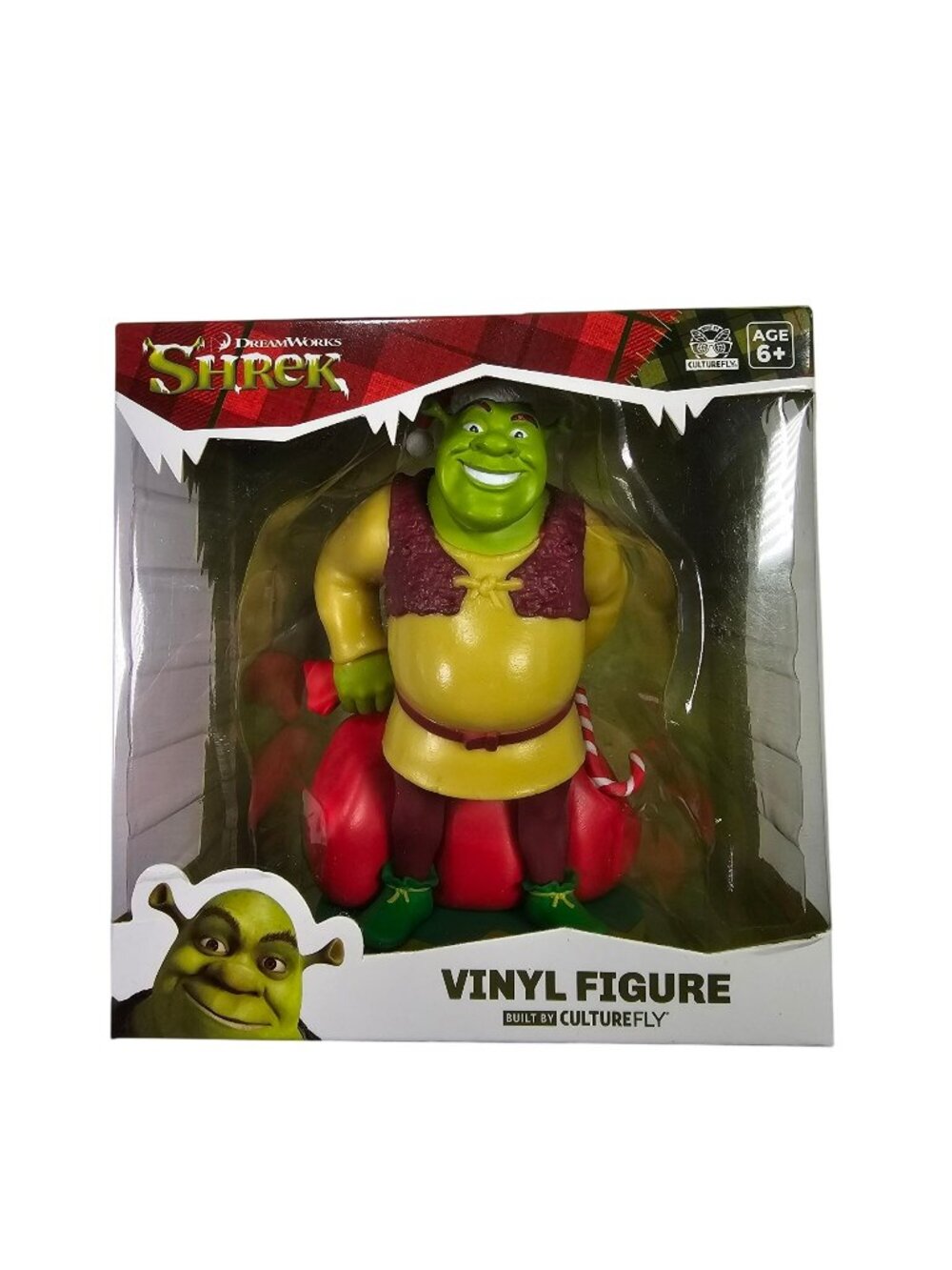 Shrek Santa Christmas Holiday 4.5" Vinyl Figure NIB CultureFly DreamWorks